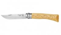 Нож Opinel серии Tradition Nature №07, клинок 8 см, рисунок - волны