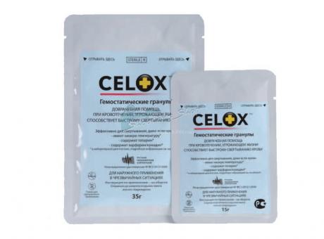 Гемостатические гранулы Celox для остановки кровотечения фото