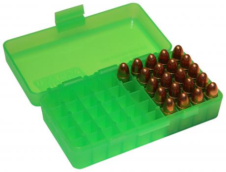 Коробка MTM для 50 пистолетных патронов фото