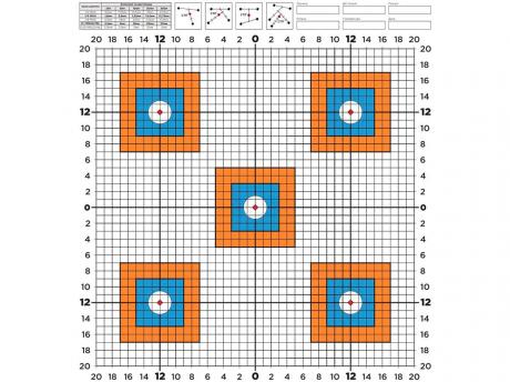Мишень Выверка-5, 40х40 см, 100 г/м фото