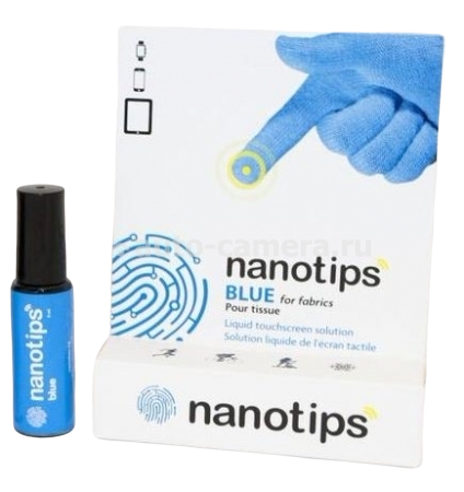 Сенсорное покрытие NanoTips (синий флакон) для фото